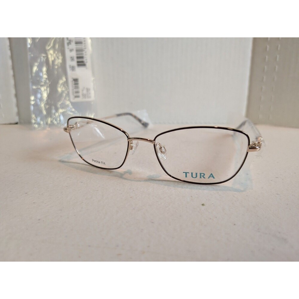 Tura R582 - Eyeglass Frames Womens Brown & Gold - 50-16-135